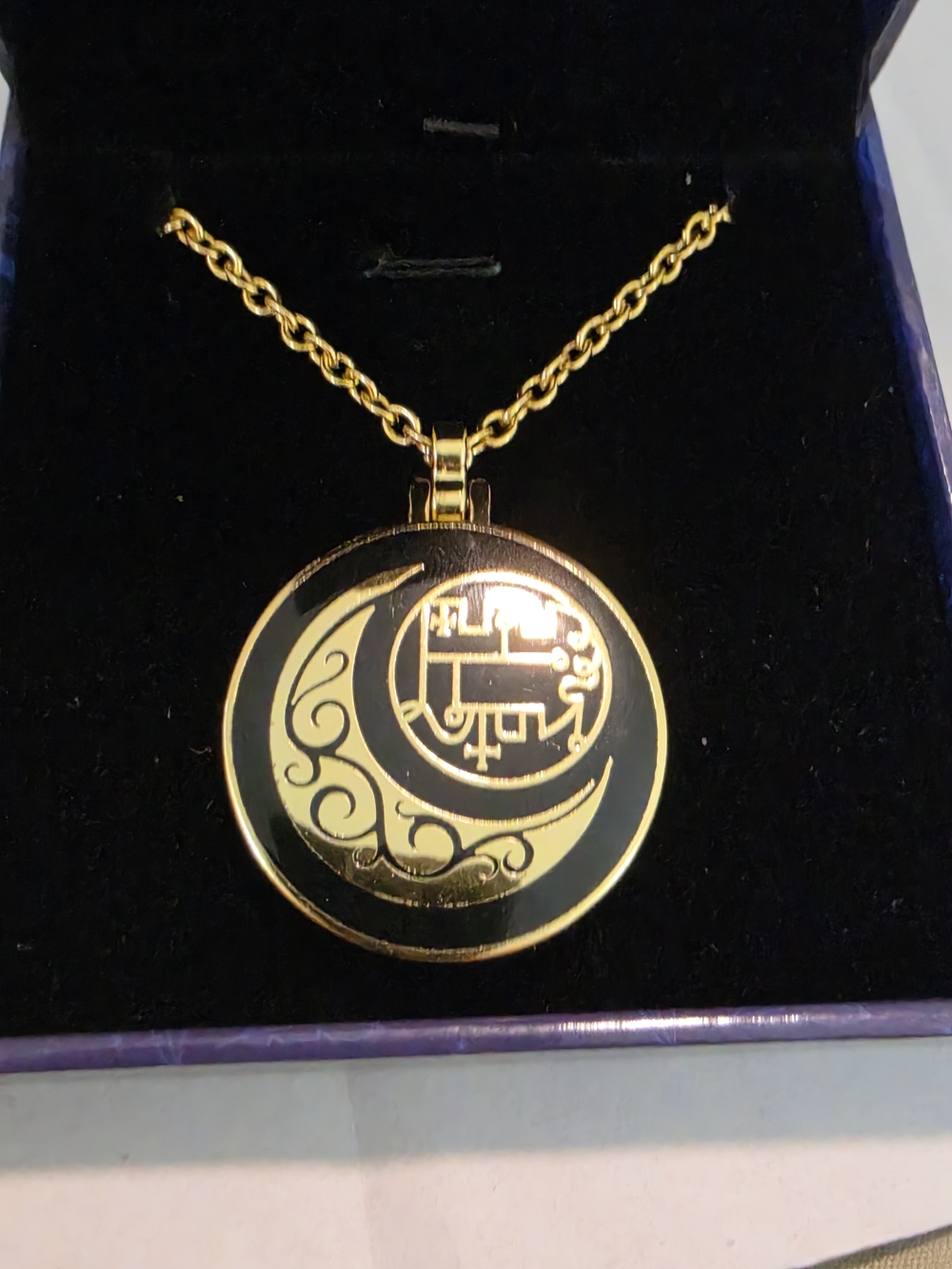 Grimoire Rose Gold Mirror Pendant